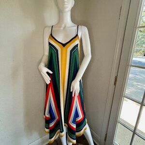 Colorful Strappy Summer Dress - Size Small